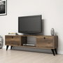 Hanah Home Serenat 1210 Soporte para TV Nogal y Negro